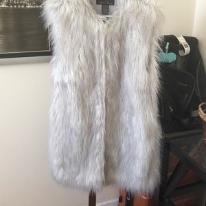 Faux fur vest